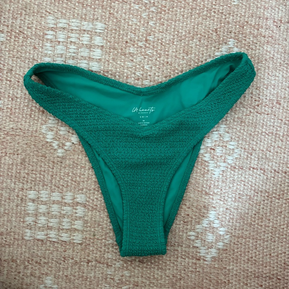 green bikini bottoms